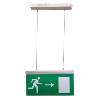   EXIT-03-J EXIT-03-J Élvilágítós LED kijáratjelző ragasztható piktogramokkal230V, 50Hz, 18×LED, 3h, 3,6V / 900m