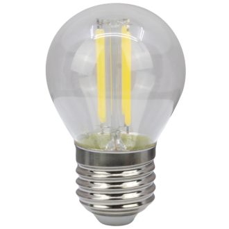   FILG454WW COG LED gömb fényforrás, átlátszó230 VAC, E27, 4W, 470 lm, G45, 2700K, EEI=E