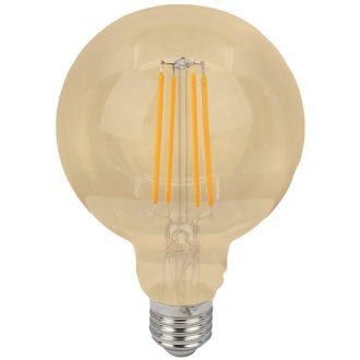   FILGG958W COG LED gömb fényforrás, arany230 VAC, E27, 7W, 800 lm, G95, 2500K, EEI=E