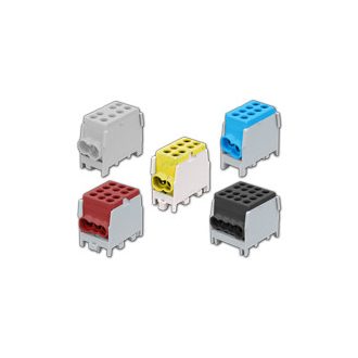   FLECU-25-16-4ZS Főáramköri leágazó kapocs, sínre szerelhető, zöld/sárga2.5-25mm2, max. 1000VAC/DC, m