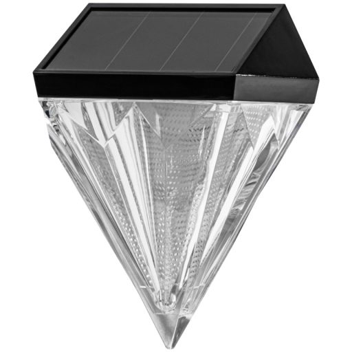 GARDIA GARDIA Napelemes kerti falilámpa0,05W, 3000K, 7 lm, 1,2V/600mAh NI-MH, IP44