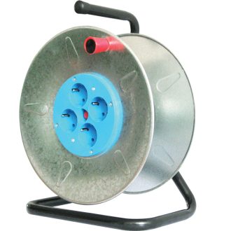   KD-DOB Üres fém kábeldob4×SCHUKO, IP20, max: 50 m, H05VV-F