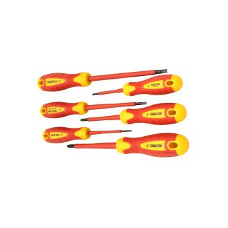   1000 V-ra szigetelt csavarhúzó szett1000 V; 1×5,5×125mm; 0,8×4×100mm; 0,4×2,5×75mm