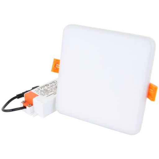 LED-DLNIP-6NW Védett, beépíthető LED mélysugárzó, négyzetes230 VAC, 6 W, 4000 K, 450 lm, IP66,D=75x7