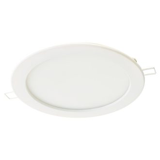   LED-DLV-18NW Védett, beépíthető LED mélysugárzó, fehér230 VAC, 18 W, 4000 K, 1820 lm, IP44, D=220mm,