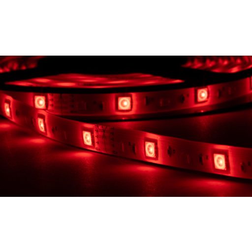 LED-SET-K-RGBW-5M LED szalag szet, kültéri220-240V, 50Hz, 83lm/W, 4,8W/m,400lm/m W=10m, 5m, RGBW, IP