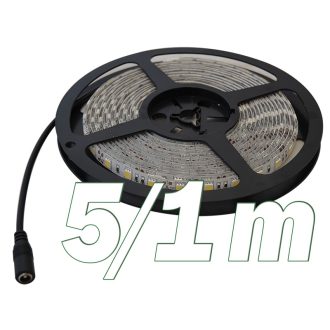   LED-SZ-96-WW LED szalag, beltéri SMD3528,120LED/m,9,6W/m,360lm/m,W=8mm,3000K,IP20,EEI=G