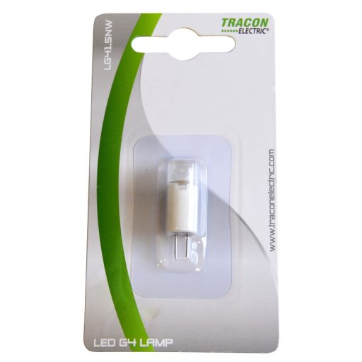 LG41,5NW Szilikon házas LED fényforrás12 VAC/DC, 1,5 W, 4000 K, G4, 100 lm, 300°, EEI=G