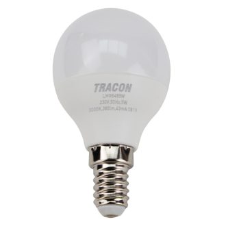   LMG455W Gömb búrájú LED fényforrás230VAC, 5 W, 2700 K, E14, 380 lm, 200°, EEI=G