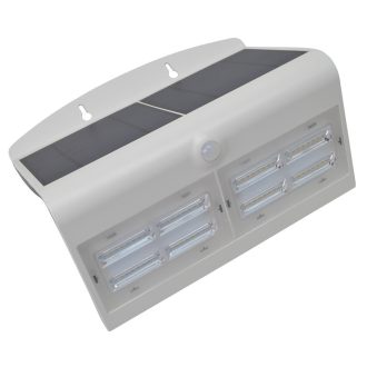   LSLBW7W Napelemes LED fali világítótest mozgásérzékelővel, fehér6,8 W, 4000 K, 800 lm, IP65, 3,7 V, 