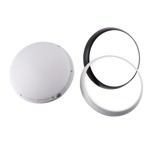 MFOM18NW Védett kerek mennyezeti lámpa, mozgásérzékelővel230V,50Hz,18W,1600lm,360°,3-7m,40s,<10lx,IP