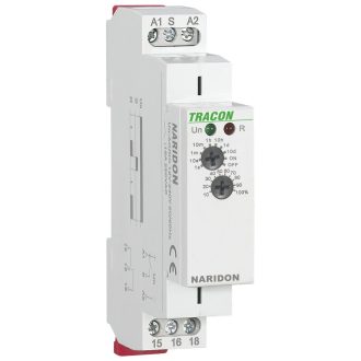   Egyfunkciós (meghúzáskésleltetéses) időreléAC/DC 12-240V, 0,1s-10d, 16A/AC1, 250VAC/24VDC