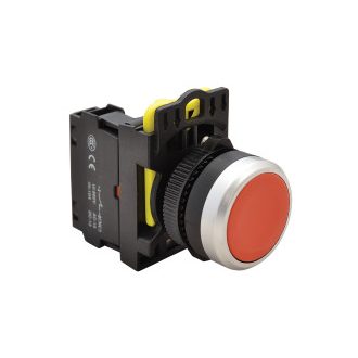 NYG3-R Egyszerű nyomógomb, piros1×NC, 5A/230V AC-15, IP65