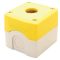 NYGD-1YE Összeállított tokozat nyomógombokhoz, sárga, 1-esd=22,5, IP65, 2×PG-13,5