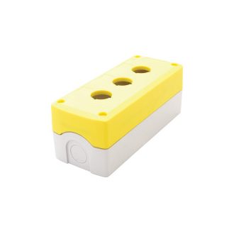   NYGD-3YE Összeállított tokozat nyomógombokhoz, sárga, 3-esd=22,5, IP65, 2×PG-13,5