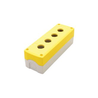   NYGD-4YE Összeállított tokozat nyomógombokhoz, sárga, 4-esd=22,5, IP65, 2×PG-13,5