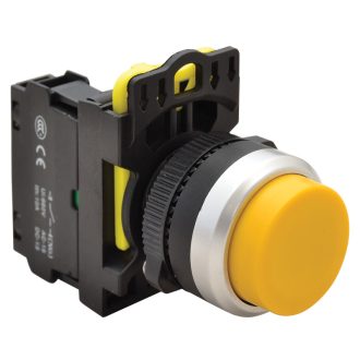   NYK3-HY Kiálló nyomókapcsoló, sárga1×NO, 5A/230V AC-15, IP42