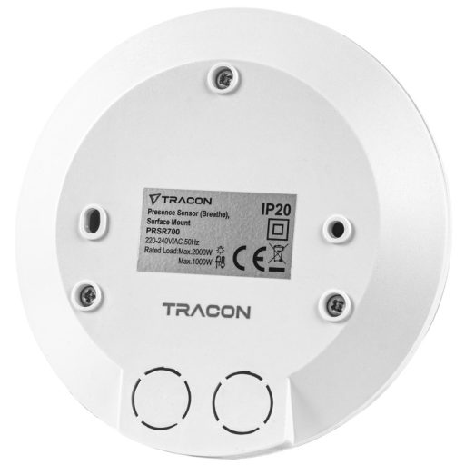 PRSR700 Jelenlétérzékelő (légzés), falon kívüli 230 VAC, 6 m, 360°, 10 s-12 min, <3-2000 lx, IP20