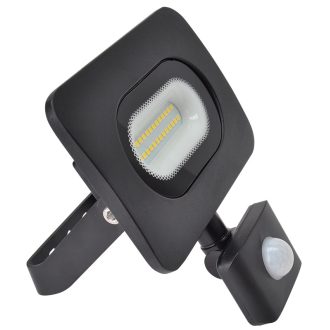  RSMDLM10H SMD fényvető mozgásérzékelővel, fekete220-240V,10W,4000K,IP65, 800lm,120°, 10s-7min, 3-10m