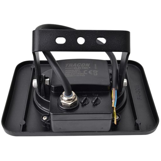 RSMDLM30 Fekete SMD fényvető mozgásérzékelővel30W, 4000K, IP65, 220-240V AC, 2700lm, 110°, 3-10m, EE