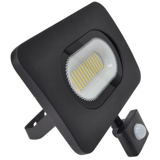  RSMDLM50H SMD fényvető mozgásérzékelővel, fekete220-240V,50W,4000K,IP65,4000lm,120°, 10s-7min, 3-10m