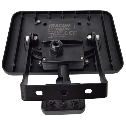 RSMDLM50H SMD fényvető mozgásérzékelővel, fekete220-240V,50W,4000K,IP65,4000lm,120°, 10s-7min, 3-10m