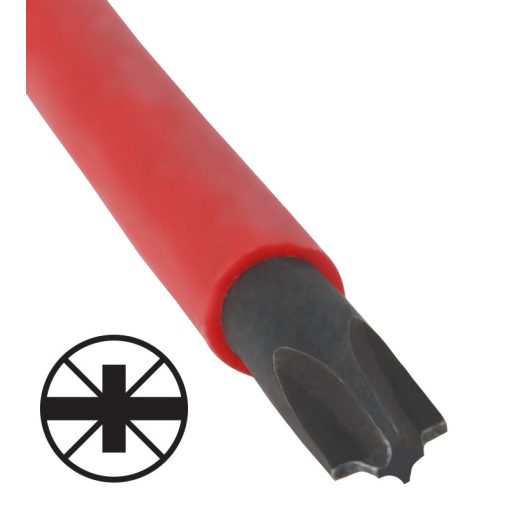 Csavarhúzó, kombiprofil, 1000V-ra szigetelt, CrVSL/PZ2 6×100mm, AC 1000V