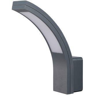   SLIBA15W Fali lámpatest, ívelt forma, antracit230 VAC, 15 W, 4500K, IP54, 1100lm, EEI=G