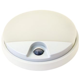   SLK15W Mozgásérzékelős kerek fali lámpatest230VAC, 15W, 140°, 2-9m, 10s-5m, 4500K , IP54, 1100lm, EE