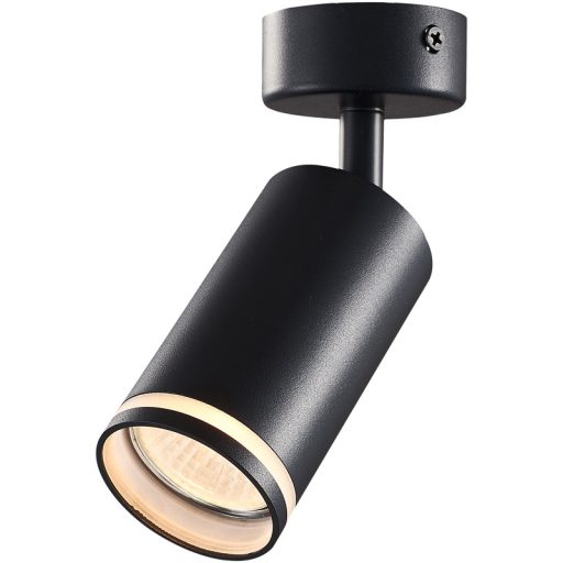 SPGU10LMAB Mennyezeti állítható spot lámpatest, fekete100-240VAC, 50Hz, 1xGU10, max.35W