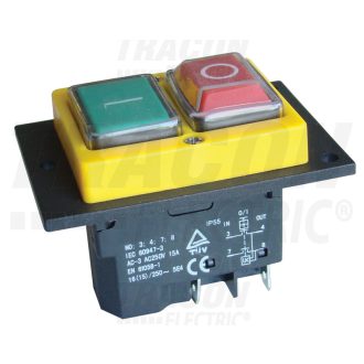   Relés biztonsági kapcsoló4PIN, 230VAC, 12A/AC3, IP54, 6,3×0,8
