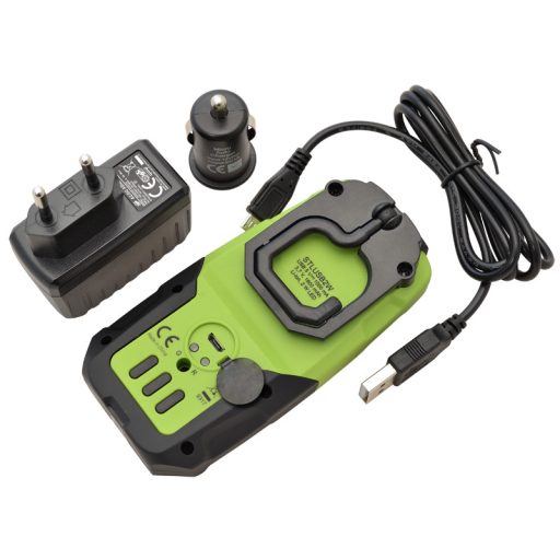 Akkumulátoros LED kézi lámpa USB töltő kimenettel