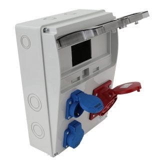   TDB04-11M Csatlakozó doboz, védelem nélkülOut:2×SCHUKO+1×16A(3P+N+E)