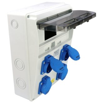   TDB16-6M TDB16-6M Csatlakozó doboz, védelem nélkül Out:4×SCHUKO