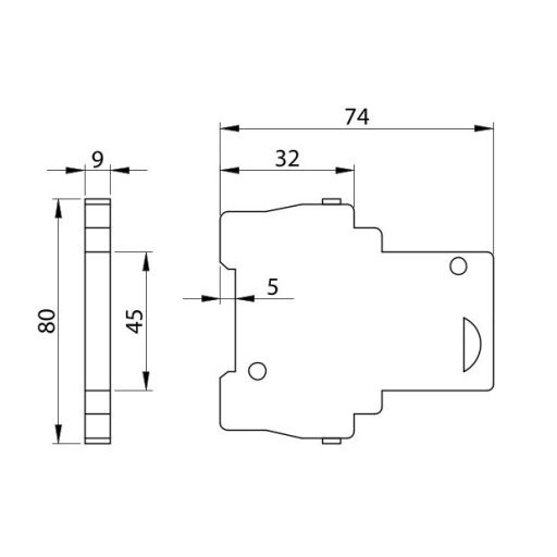 TDZ-F2 Segédérintkező TDZ kismegszakítóhoz240V, 6A