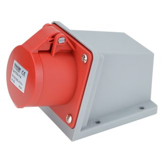   Felületre szerelhető ipari csatlakozóaljzat16A, 400V, 3P+E, 6h, IP44
