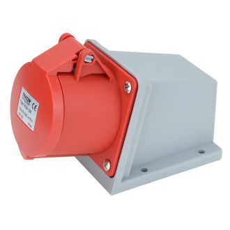   Felületre szerelhető ipari csatlakozóaljzat32A, 400V, 3P+E, 6h, IP44