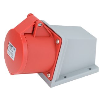   Felületre szerelhető ipari csatlakozóaljzat32A, 400V, 3P+N+E, 6h, IP44