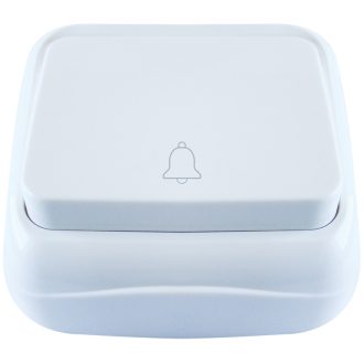   TTK-04B Falon kívüli nyomókapcsoló csengő jellel (tapétakapcsoló)10AX/250VAC, IP20 (N101)