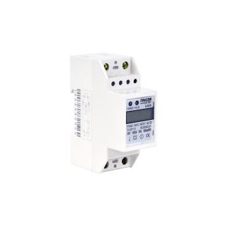   LCD kijelzésű fogyasztásmérő,közvetlen, 1 fázisú, 2 modul230VAC / 10(60)A
