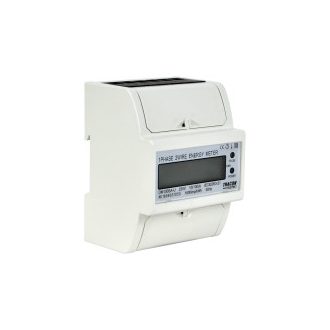   LCD kijelzésű fogyasztásmérő,közvetlen, 1 fázisú, 4 modul230VAC / 10(100)A