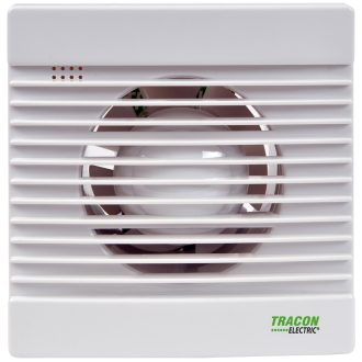   Fürdőszoba ventilátor, golyóscsapágy+időzítő+v.zsalu+pára230 VAC, 15W, 80 m3/h, 33 dB,100 mm